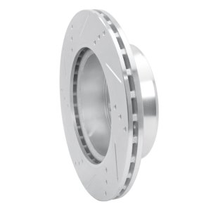 Dodge Sprinter 2500 Brake Rotor (1) - Front Right - R1 Concepts - Drilled & Slotted - Silver - `02-`06